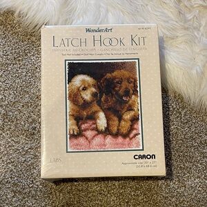 WonderArt Latch Hook Kit with Puppy Design